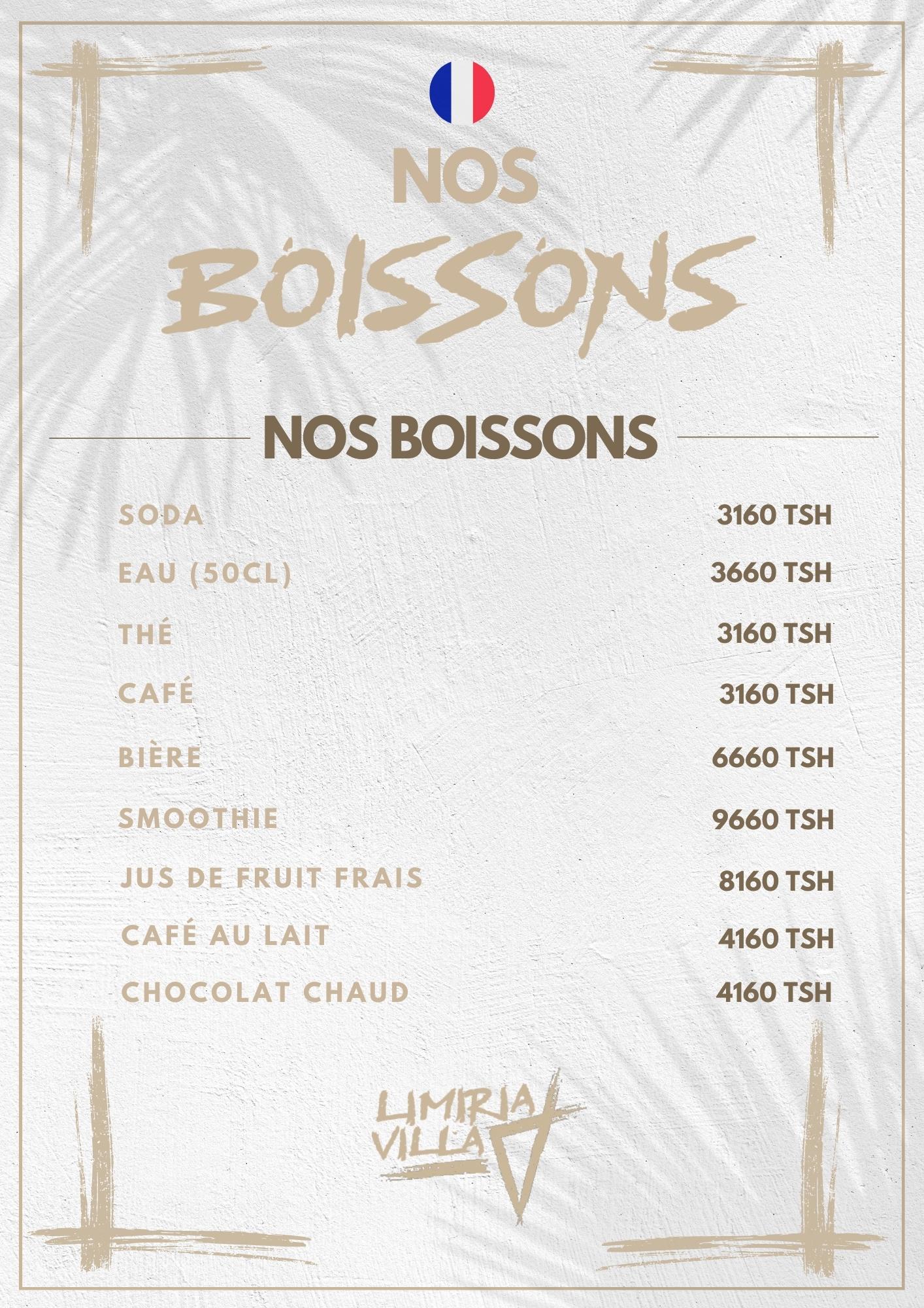 Nos Boissons